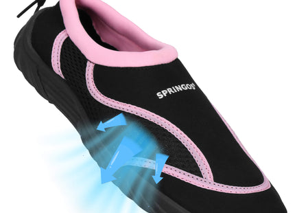 Waterschoenen - AQUA Shoes - Sneldrogend - Rubber - Unisex - Roze/Zwart - Maat 37