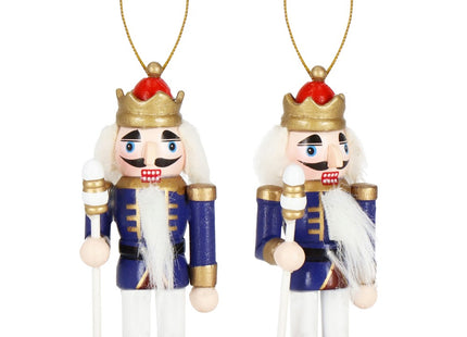 Notenkraker Kerst | Houten Soldaat | Kerstversiering | 4 Stuks | Multicolor | 10 cm