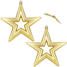Kerstbal | Ster | 2 Stuks | Onbreekbaar