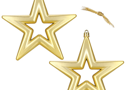 Kerstbal | Ster | 2 Stuks | Onbreekbaar