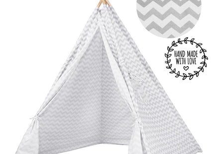 Tipi Tent | 120x100x180 cm | Grijs | Zigzag