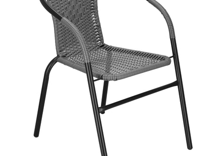 Tuinstoel | Terrasstoelen | Stapelbaar | Textileen | Grijs