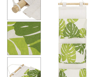 Hangende Organizer - Opbergzak - Wand Organizer - Bladeren - Speelgoed - 3 Vakken