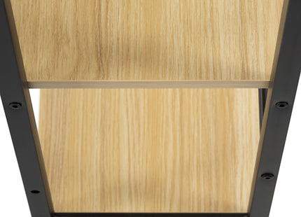 Bureau – Werkbureau – Computer Bureau – Bureautafel – 48 x 120 x 120 cm – 100 Kg - industriële - Zwart - Naturel