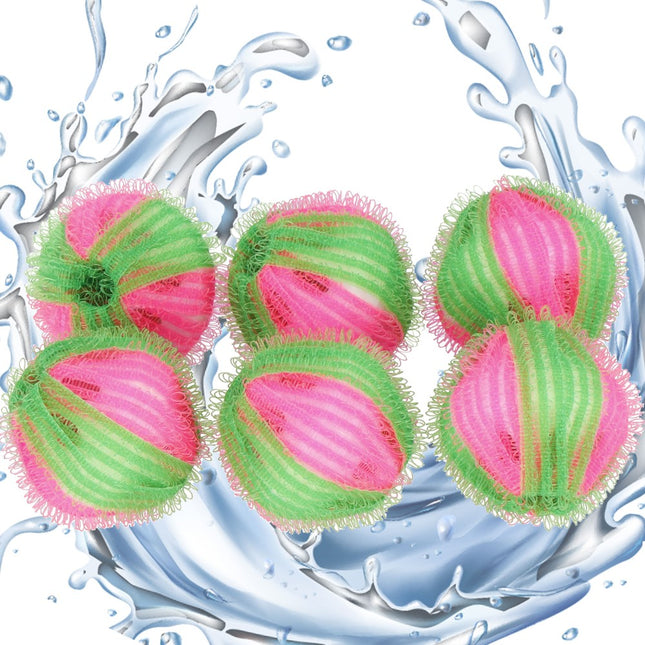Drogerballen | Wasballen | 6 Stuks | Groen/Roze