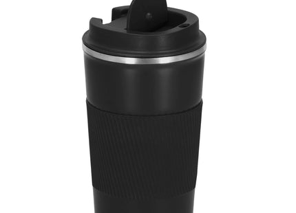 Thermosfles - Thermoskan - 500 ML - RVS - Zwart