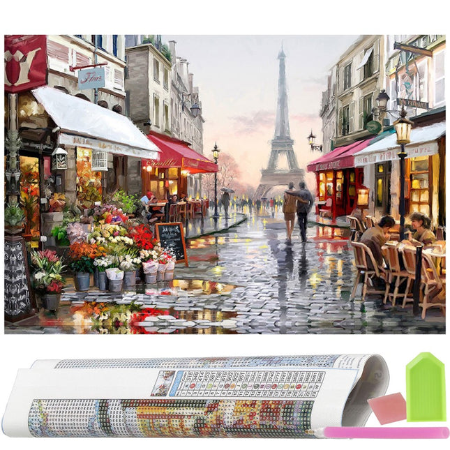 Diamond Painting - Volwassenen - Eiffeltoren - 40 x 30 cm
