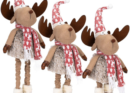 Kerst Rendier | 1 Stuk | Verstelbaar In Hoogte | 54 -70 cm
