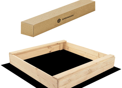Zandbak - Met Bank - Inclusief Gronddoek - 120 x 120 CM
