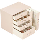 Sieradendoos | Juwelendoos | 6 Lagen | 26x22x18cm | Roze