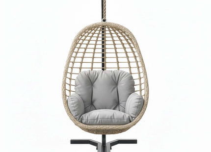 Standaard Hangstoel | Egg Hangstoel | 180 Kg | Zwart | 92 - 92 -205 cm