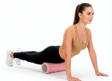 Actiget® Foam roller - Triggerpoint massage - Massage roller - 33 CM - Medium Hard - Roze