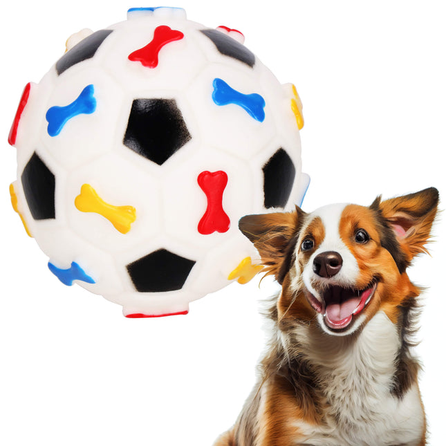 Hondenspeeltje - Hondenbal - Rubber - Bal - Meerkleurig - 7,5 cm