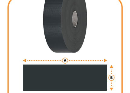 Vlechtband | Privacyfolie | Vlechtband Voor Tuinafsluiting | PVC | 50 m | 450 g/m² | 4,75 Cm | Antraciet