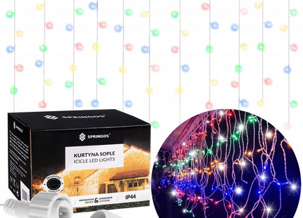 IJspegel Verlichting | 12 m + 2.5 m Snoer | 300 LED | Flash | Koppelbaar | Multicolor