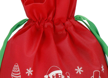 Kerstzak | Cadeautas | Merry Christmas | Rood/Wit/Groen