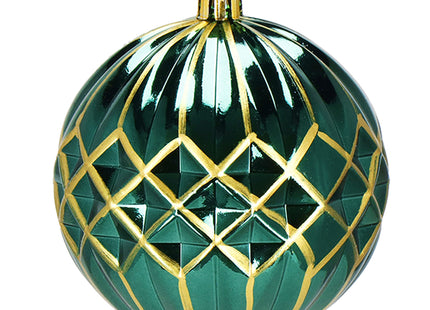 Kerstballen | 30 Stuks | 8 cm | Groen | Goud