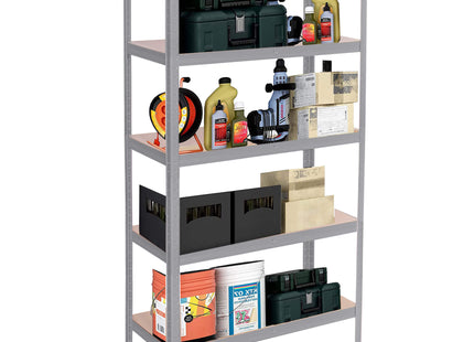 Opbergrek - Stellingkast - 875 KG -  Metaal - Zwart - 180 x 90 x 40 cm