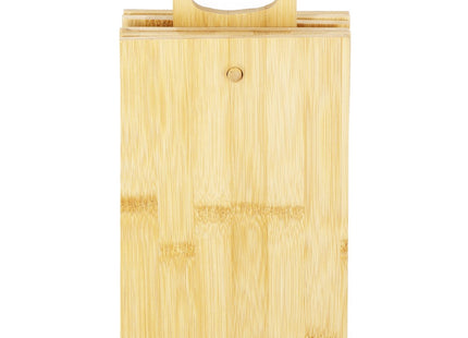 Snijplank | Snijplankenset met Houder | Bamboe Snijplank | 6-delig | 22 x 14 cm | Naturel