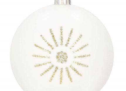 Kerstballen | 30 Stuks | 7 cm | Goud/Wit