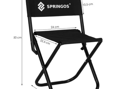 Campingstoel | Kampeerstoel | Zwart