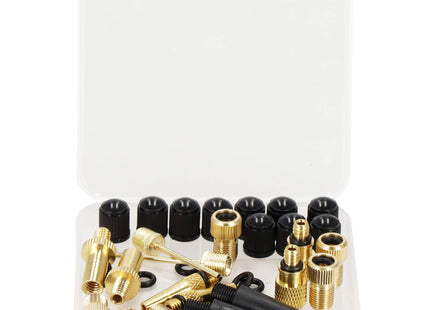 Ventiel Adapter Set 36 Stuks - Verloopnippels – Balnaalden - Verloopnippel Set – Ventieladapters – Universeel - Goud