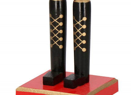 Notenkraker Kerst | 51 cm | Blauw/Rood/Goud/Zwart