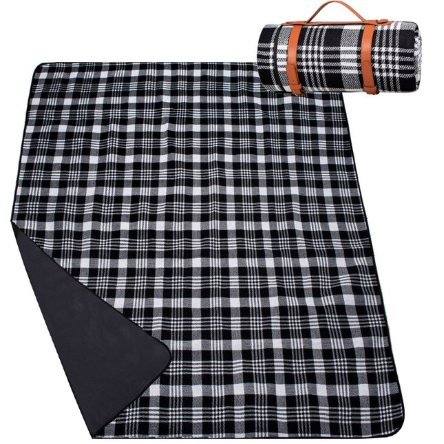 Picknickkleed | Picknickdeken | Buitenkleed | Picknick | 200 x 200 cm | Zwart/Wit