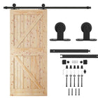 Schuifdeursysteem | Schuifdeuren & Toebehoren | Bladdikte 35-45 mm | 183 cm | Tot 100 kg | Zwart