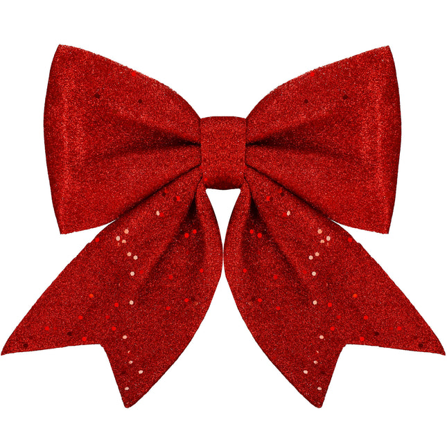 Kersthanger | Kerstversiering | Kerstdecoratie Voor Binnen | Kerststrik | Rood | 30 cm | 1 Stuk