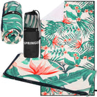 Strandmat | Strandkleed | Strandlaken | Zandvrij | 90 x 180 cm | Bloemen