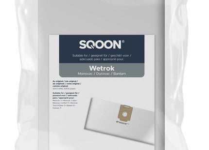 SQOON - Wetrok Monovac Durovac 9/11 series stofzuigerzakken - 10 stuks