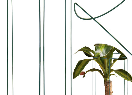 Plantensteun - Metaal - Bloemen - Groen - Set Van 3 - 75 Cm