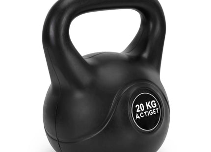 Actiget® Kettlebell | Ergonomische Handgreep | Zwart | 20 kg