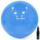 Fitnessballen - Yoga Bal - Pilates - Zwangerschap - Met Pomp - PVC - Blauw - 150 Kg - 75 Cm