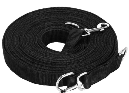 Trainingslijn -Hondenriem - Looplijn -  Hondenlijn - 10 M - Tot 15 Kg - Zwart