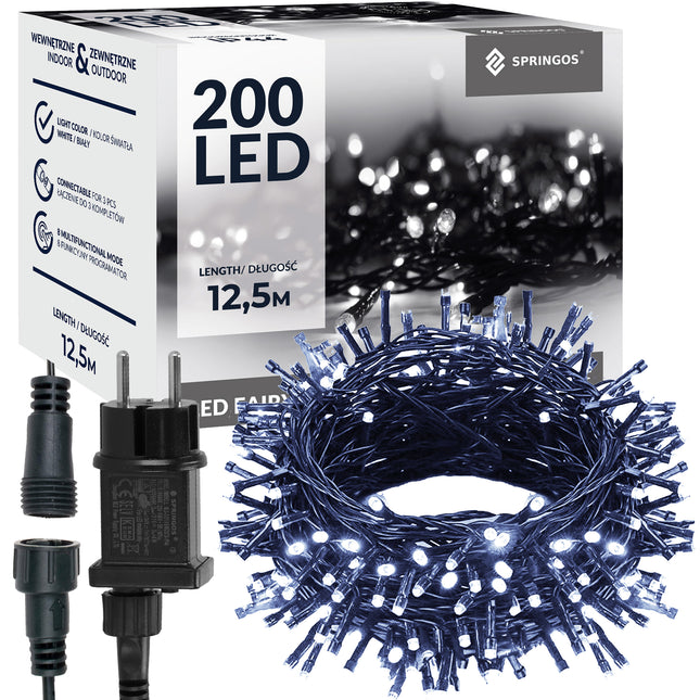Kerstverlichting | 10 m | 200 LED | Koel Wit