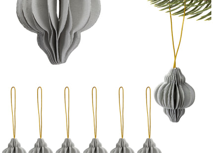 Kersthanger | Opvouwbaar | Grijs | 4 cm | 6 Stuk