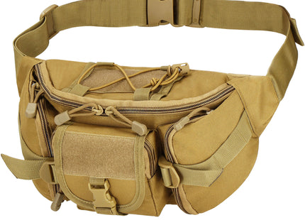 Heuptas - Riem - Buidel set - Polyester - Ritssluiting - Bruin