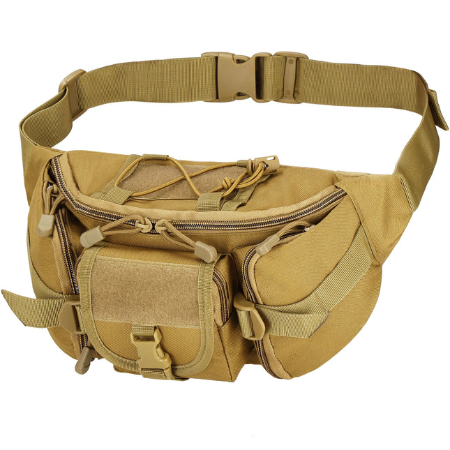 Heuptas - Riem - Buidel set - Polyester - Ritssluiting - Bruin