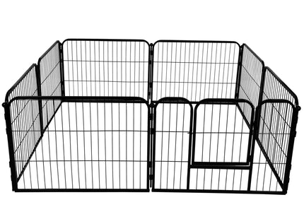 Puppyren - Opvouwbaar - Metaal - Zwart - 215 x 215 x 60 CM