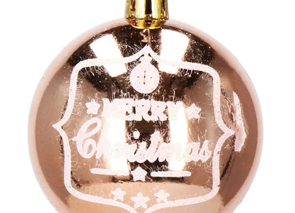 Kerstballen | 24 Stuks | 6 cm | Rose Goud