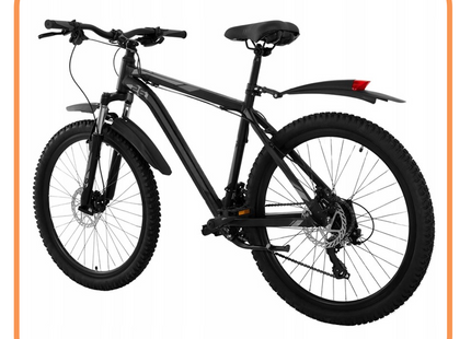 Spatbordenset Voor Mountainbike  - Spatborden Fiets  - Voorwiel - Achterwiel - 2-delige Set - Kunststof - Metaal - Zwart
