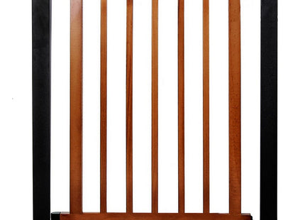 Traphekje | 76 - 82 cm | Traphek | Veiligheidshekje | Metaal | Hout | Zwart/Bruin
