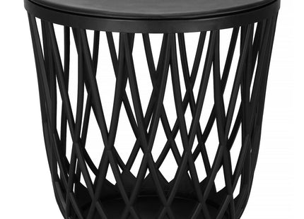 Salontafel | Salontafel Rond | Bijzettafel | 1 Stuk | 44 cm | Zwart