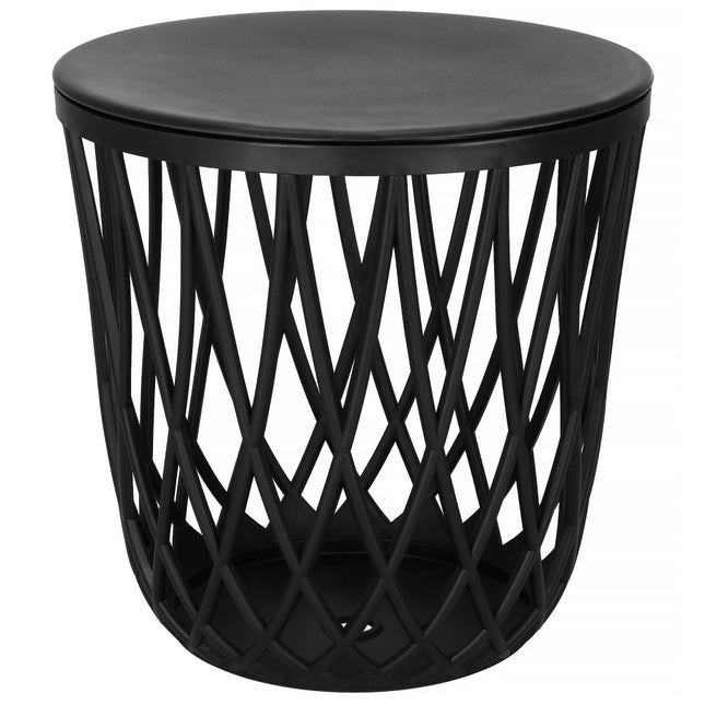 Salontafel | Salontafel Rond | Bijzettafel | 1 Stuk | 44 cm | Zwart