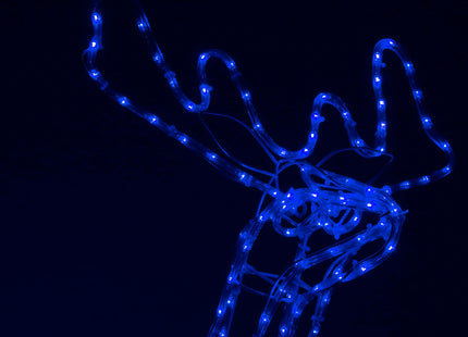 Rendier | Beweegbaar Hoofd | 288 LED Lampjes | Blauw