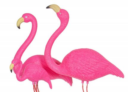 Flamingo | Tuinsteker | 70 cm | Set Van 3 | Roze
