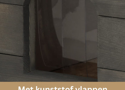 Kattenhuis - Voor Buiten - Geïsoleerd - 56 x 46 x 39 cm - Grijs