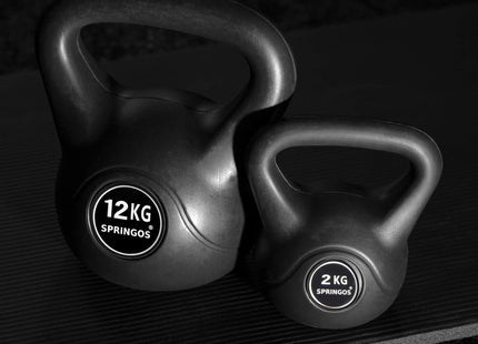 Kettlebell | Zwart | 12 kg